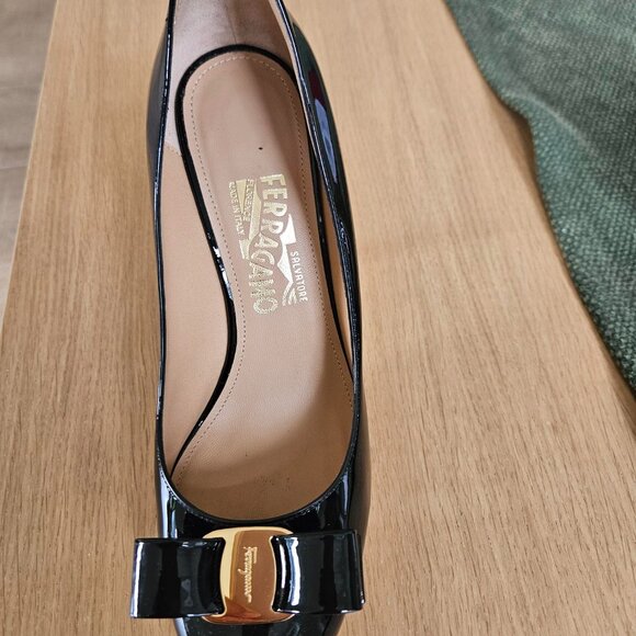Ferragamo kali women's pumps black-Size 8 - Picture 4 of 7